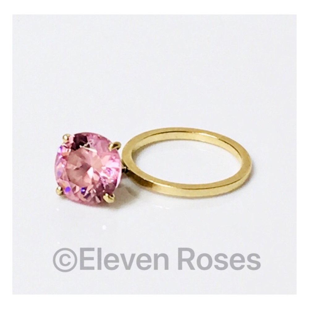 Custom Made 14k Gold Dangle Stacking Ring
